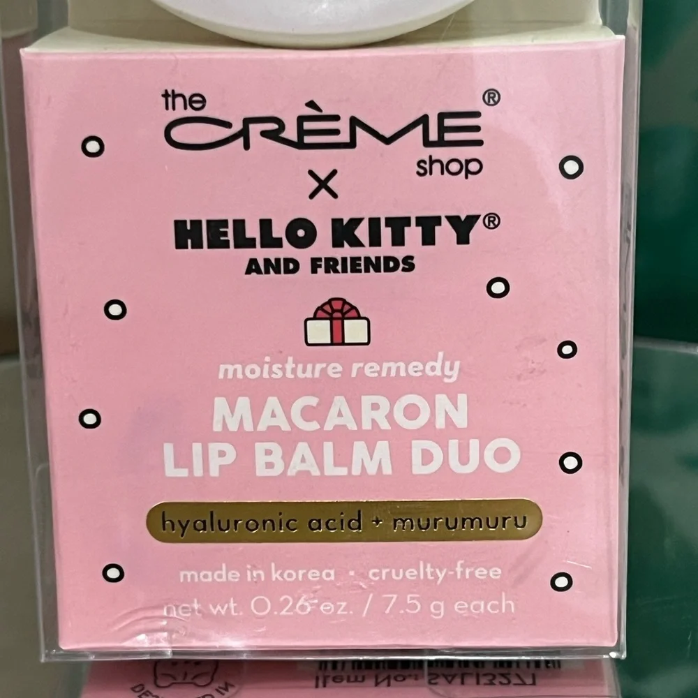 The Creme Shop x Hello Kitty Macaron Lip Balm Duo, new!